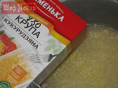 Запеканка  из кукурузной каши